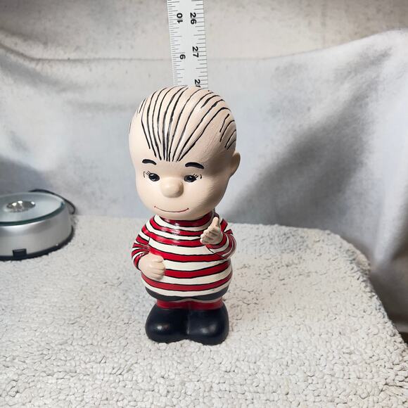 Peanuts Linus Vintage Hand Painted Ceramic RARE 1968 Shultz Charlie Brown - Picture 3 of 15